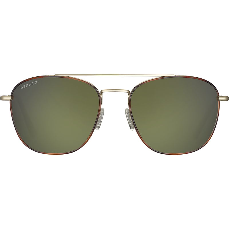 Serengeti CARROLL LARGE aurinkolasit, Shiny Light Gold Tortoise Enamel - Linssi: Mineral Non Polarized 555nm