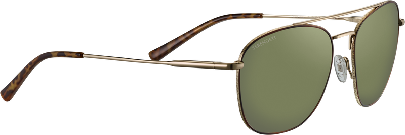 Serengeti CARROLL LARGE aurinkolasit, Shiny Light Gold Tortoise Enamel - Linssi: Mineral Non Polarized 555nm