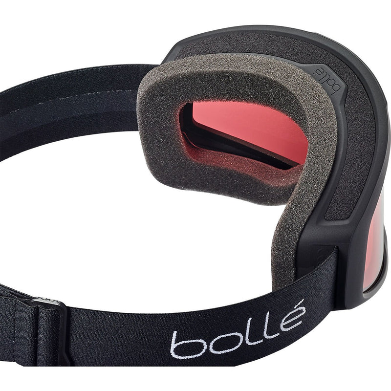 Bollé BEDROCK Black Matte laskettelulasit, linssi: Vermillon Cat 2