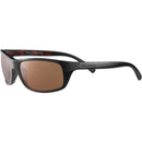 Serengeti BORMIO aurinkolasit, Matte Black / Shiny Dark Tortoise - Linssi: Saturn Polarized Drivers