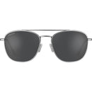 Serengeti CARROLL LARGE aurinkolasit, Matte Silver - Linssi: Mineral Polarized Smoke