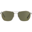 Serengeti LUNGER aurinkolasit, Shiny Silver - Linssi: Mineral Polarized 555nm