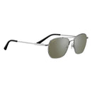 Serengeti LUNGER aurinkolasit, Shiny Silver - Linssi: Mineral Polarized 555nm
