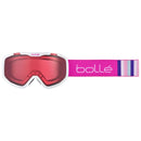 Bollé ROCKET White & Pink Matte lasten laskettelulasit, linssi: Vermillon Cat 2