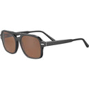 Serengeti MARCO aurinkolasit, Shiny Black - Linssi: Mineral Polarized Drivers